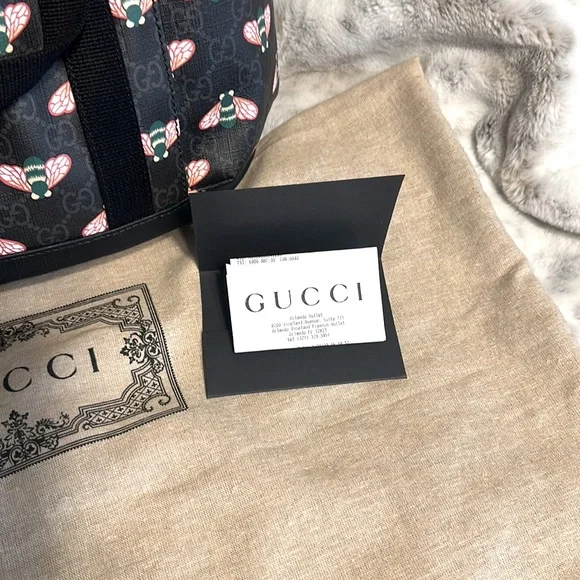 🎒GUCCI GG SUPREME BESTIARY BACKPACK!✨BRAND NEW✨LIMITED EDITION!! NWOT! UNISEX! - Picture 4 of 11